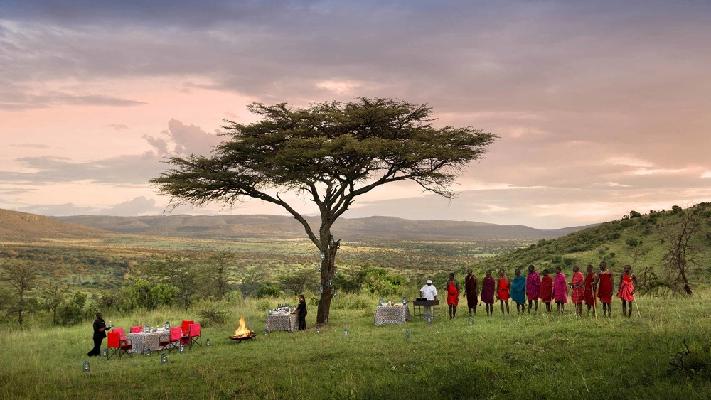 Maasai tribe living in forest,East African Maasai